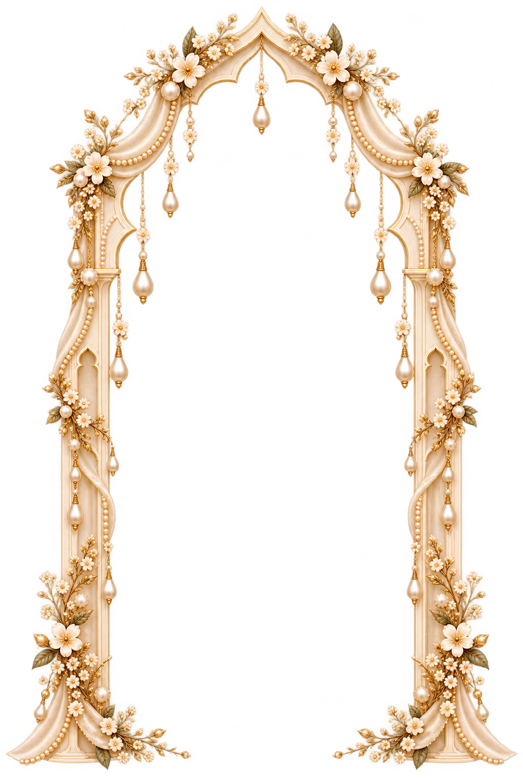 Floral arch frame